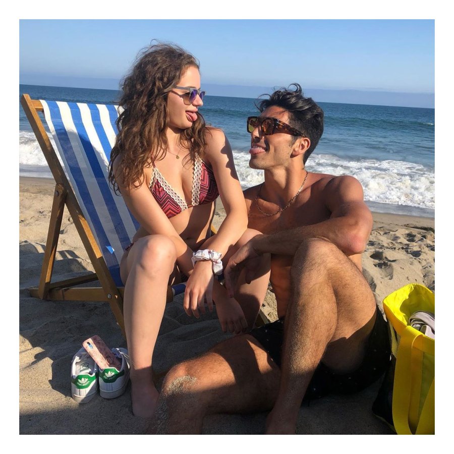 Taylor Zakhar Perez and Joey King Weekend Getaway Beach