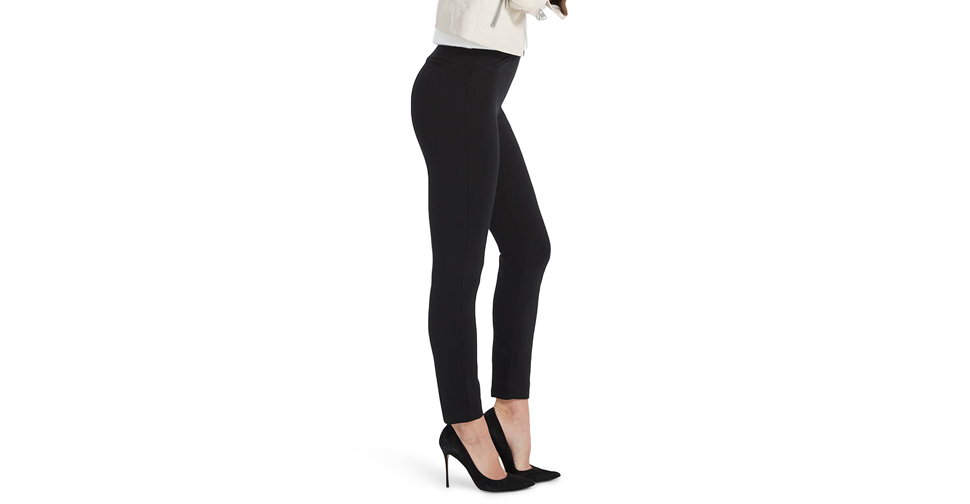SPANX Perfect Black Pant Back Seam Skinny Pants