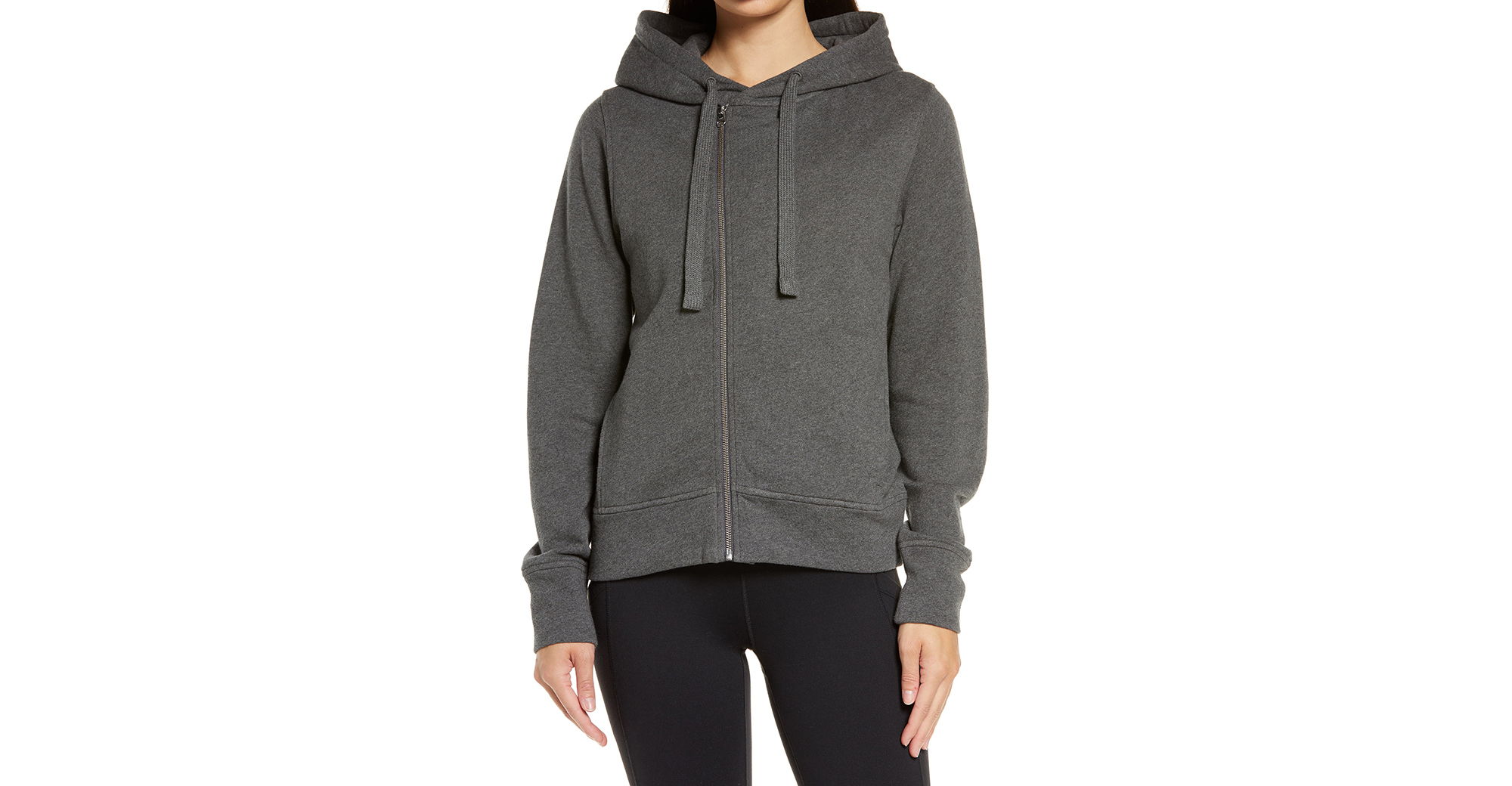 Zella West Coast Asymmetrical Zip Hoodie
