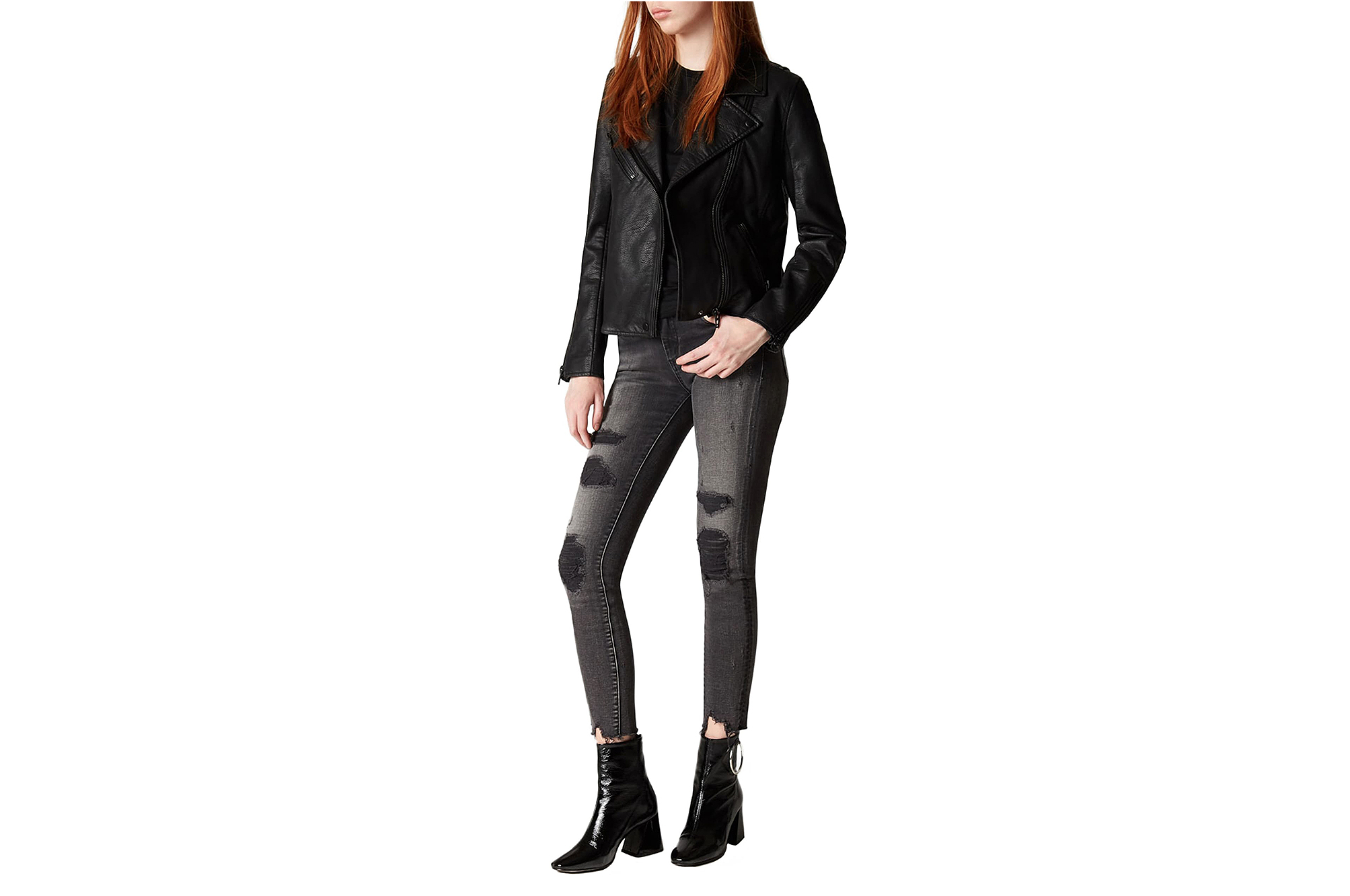 BLANKNYC Faux Leather Moto Jacket