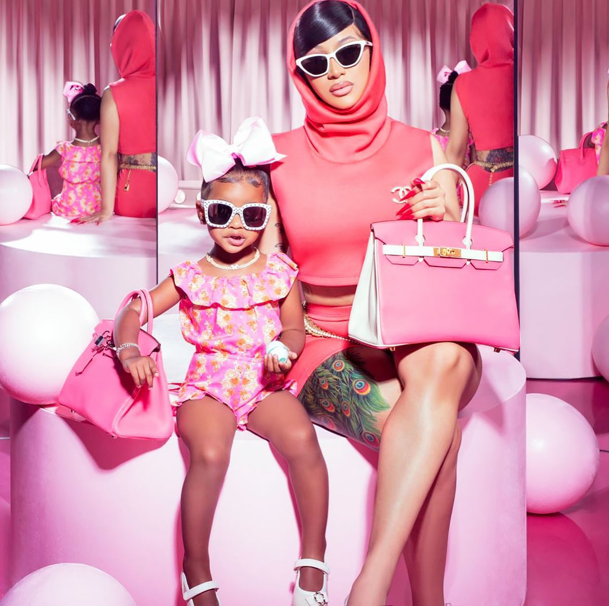 Cardi B and Kulture Are Mother-Daughter Goals With Matching Birkin Bags