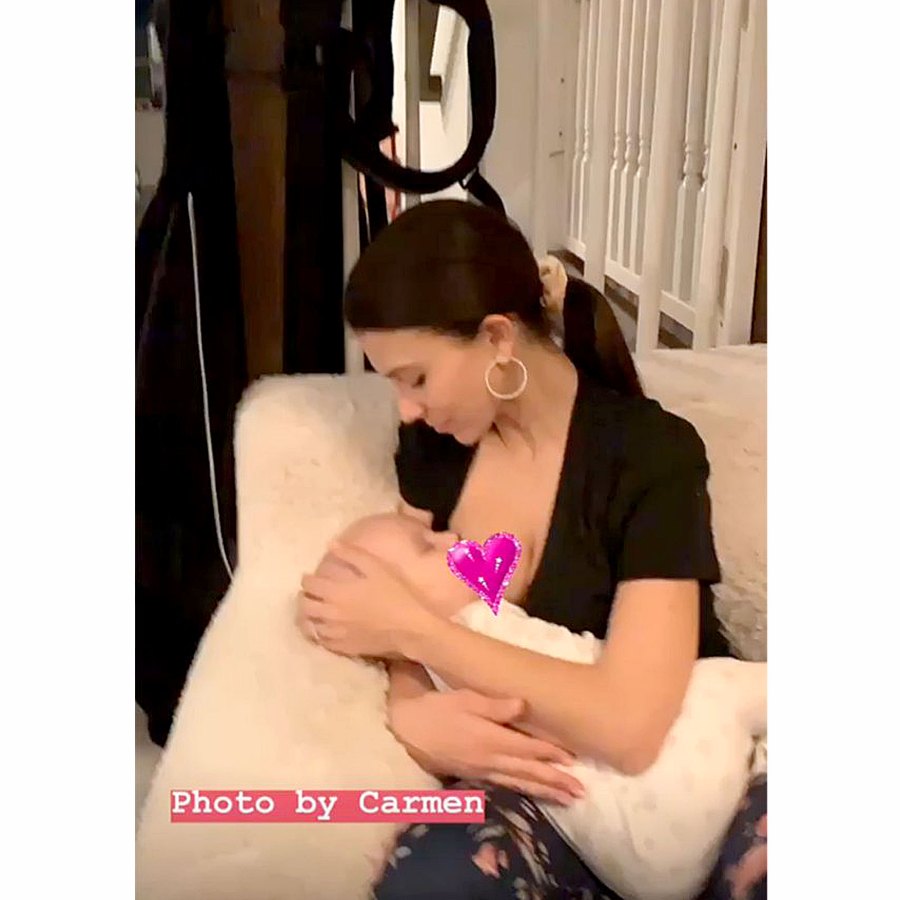 Hilaria Baldwin Nursing Pics While Raising 5 Kids Breast-Feeding Album