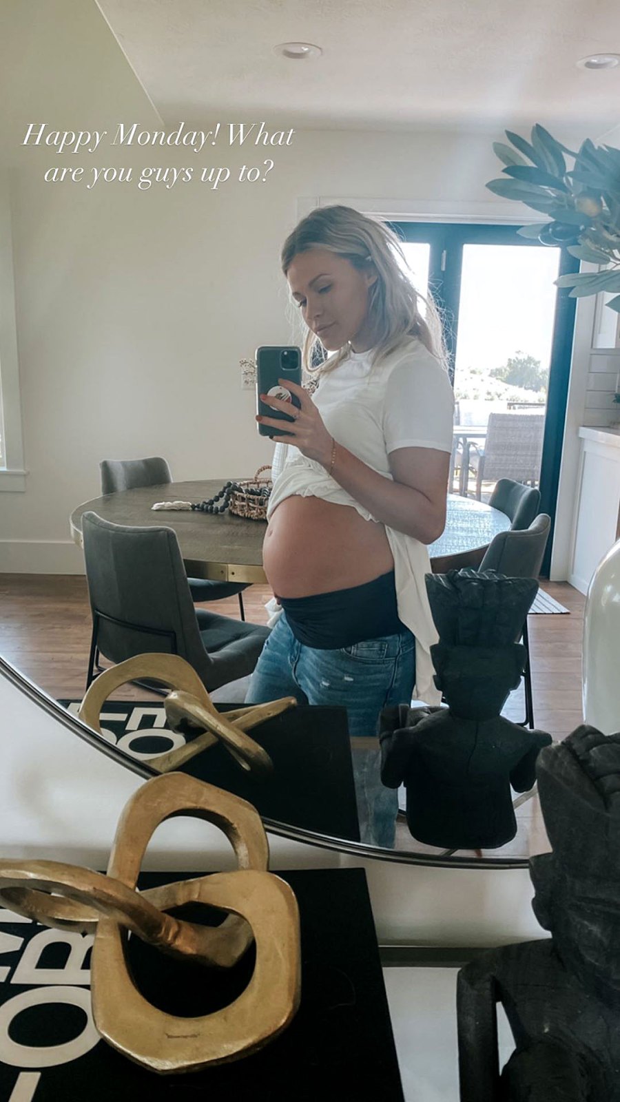 Witney Carson McAllister Baby Bump Selfie