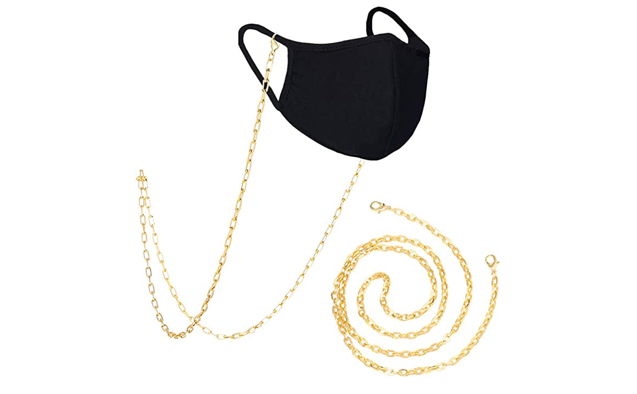 IDesign 2 Pcs Face Mask Holder Chain Necklace