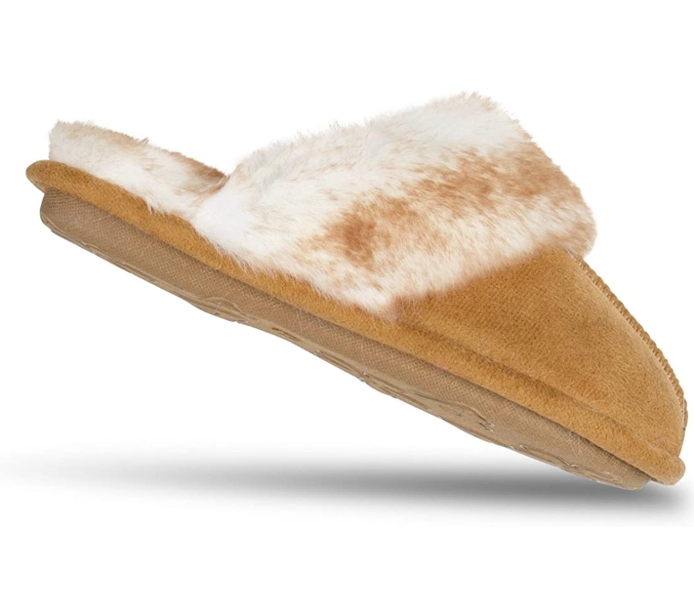 Jessica Simpson Women's Comfy Faux Fur House Slipper