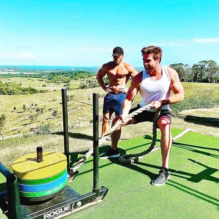 Liam Hemsworth Shows Off Toned Muscles Workout Methods