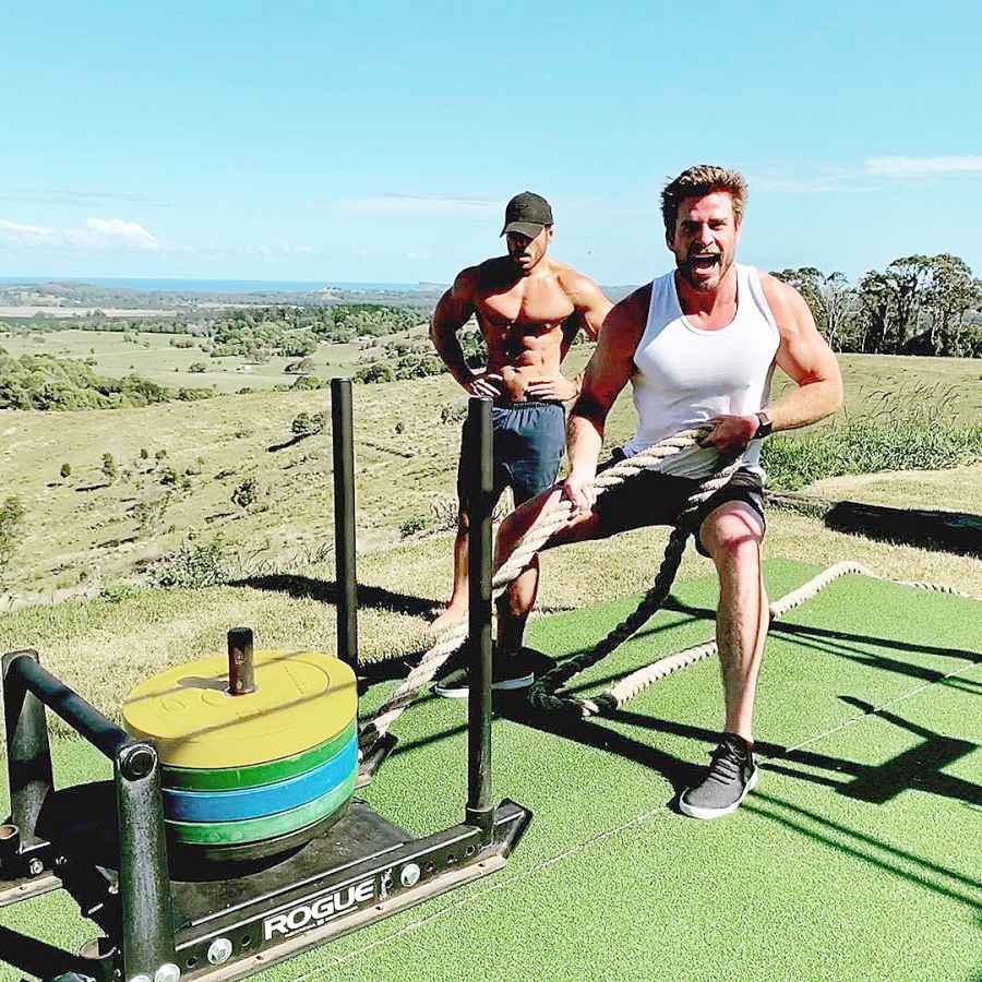 Liam Hemsworth Shows Off Toned Muscles Workout Methods