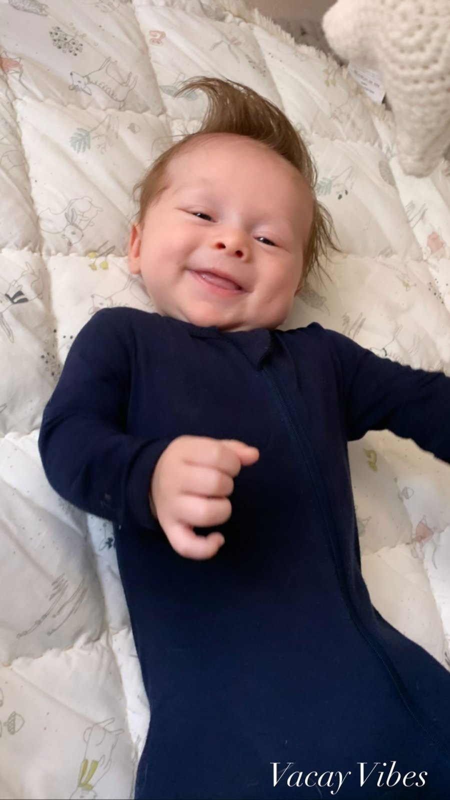 Nikki Bella and Artem Chigvintsev Son Matteo Smiling