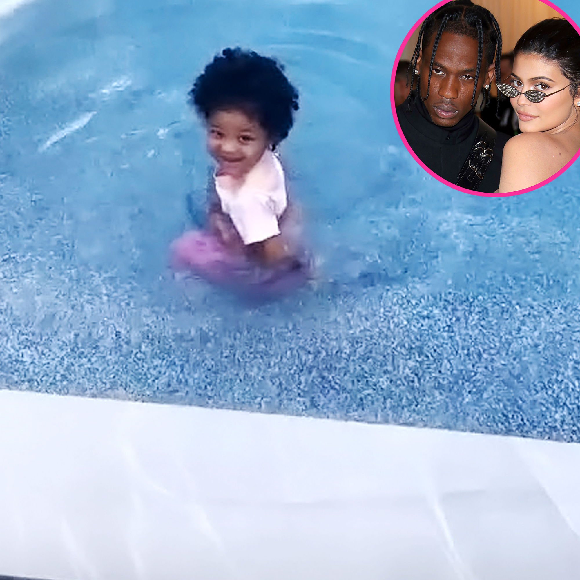Kylie Jenner Travis Scott Daughter Stormi Fully Swims New Video