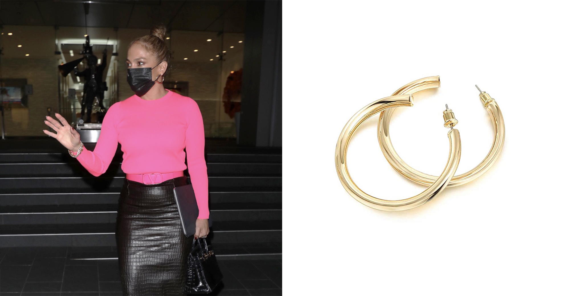 PAVOI 14K Gold-Plated Hoop Earrings