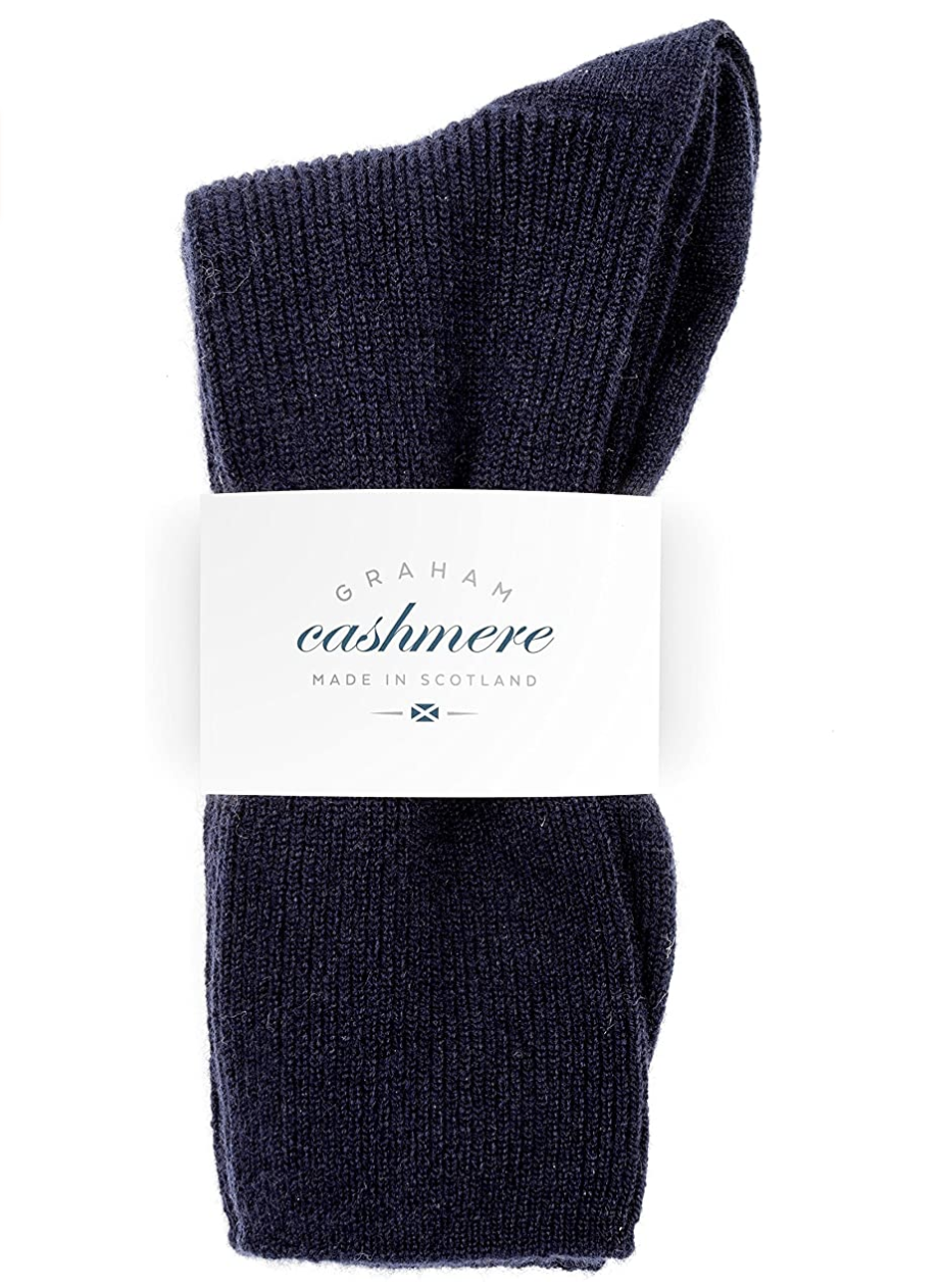 Graham Cashmere Women's Scottish Cashmere Rib Socks