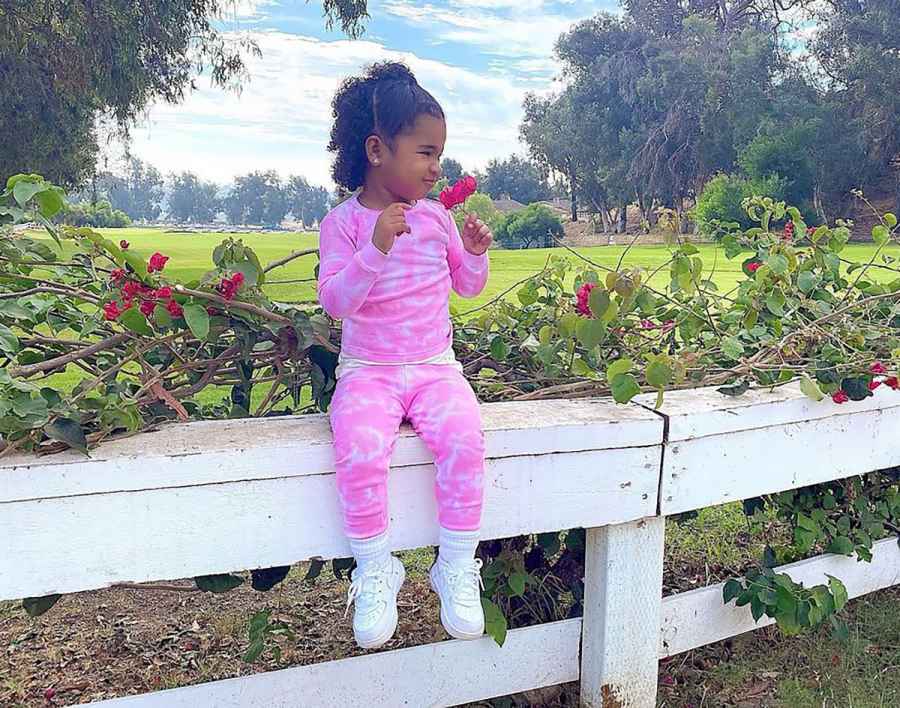 Khloe Kardashian's Daughter True Stops ‘to Smell the Roses’ in Sweet Pic