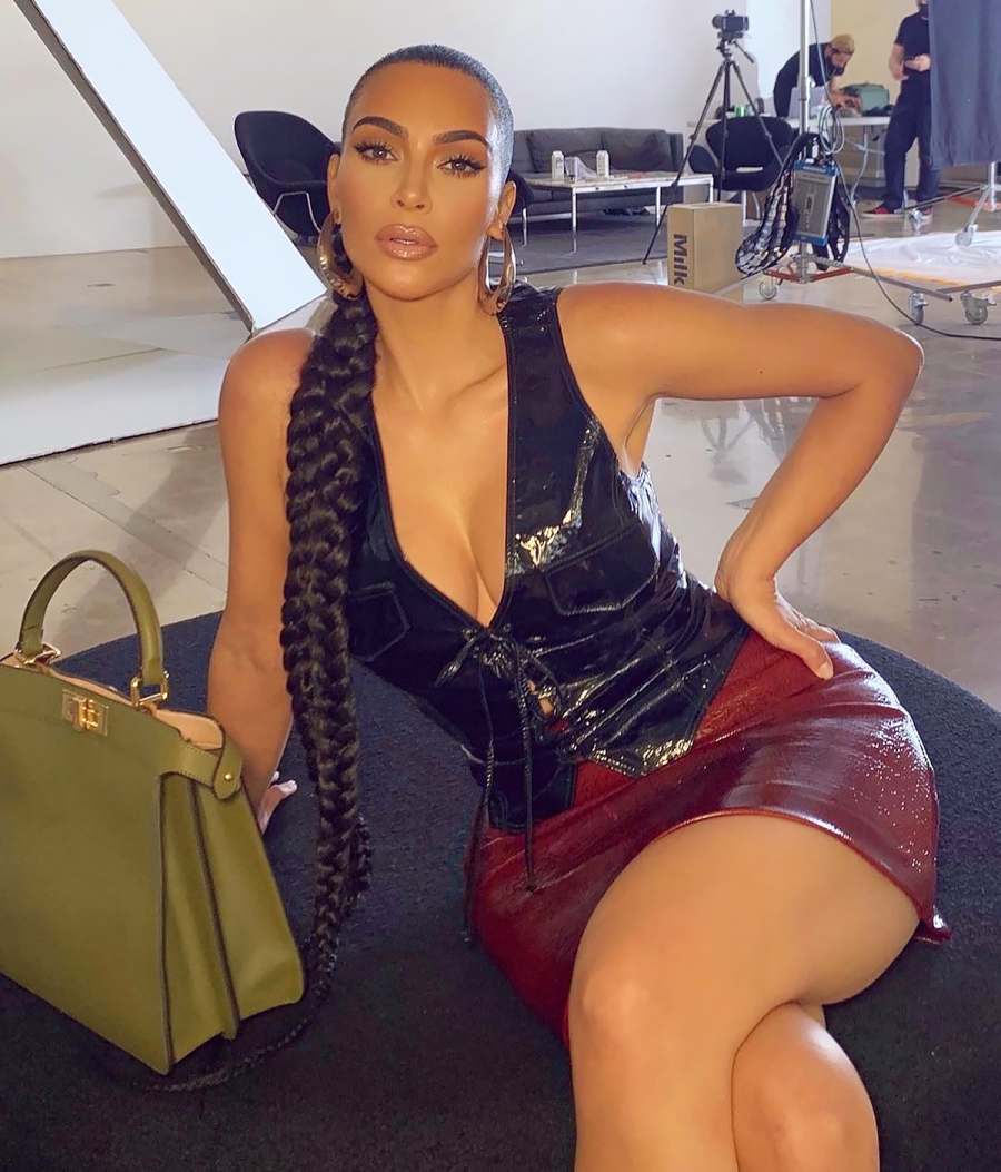 Kim Kardashian's Super-Thick Braid Is Seriously Epic