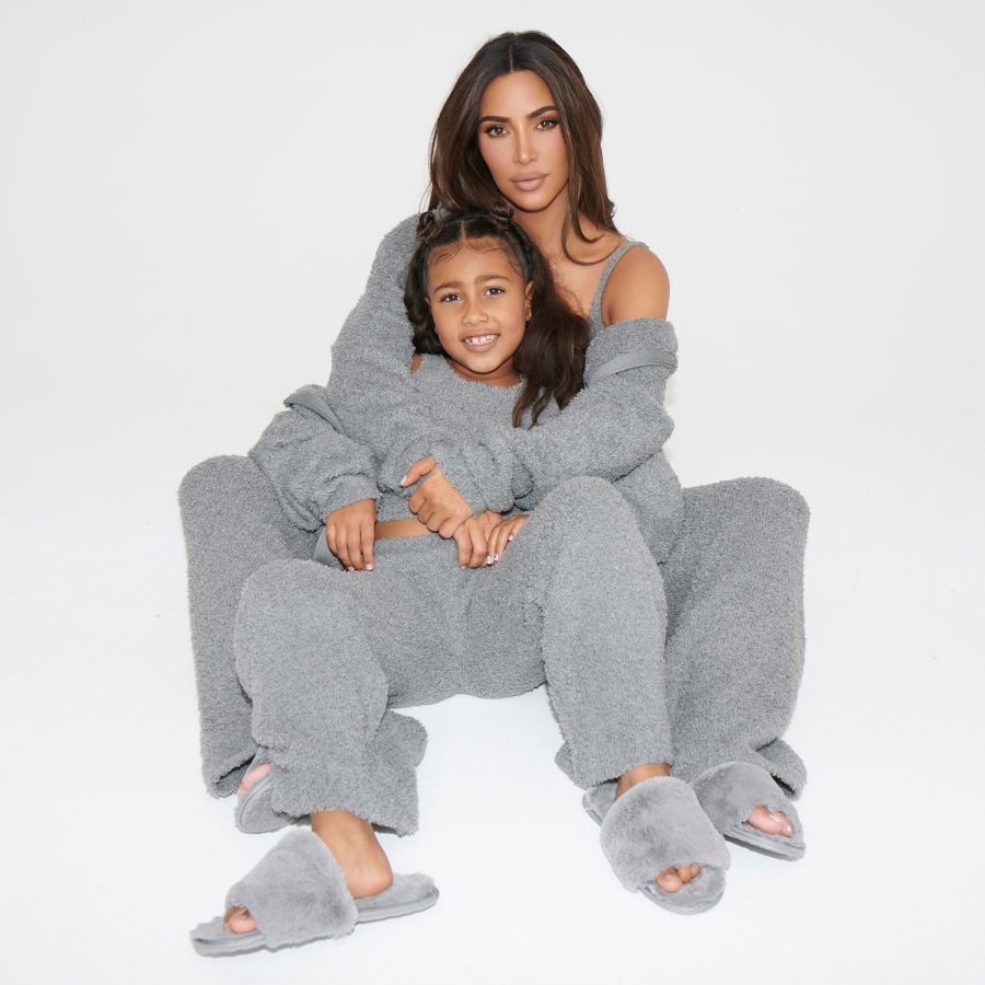 Kim Kardashian North matching Skims Theo Wenner