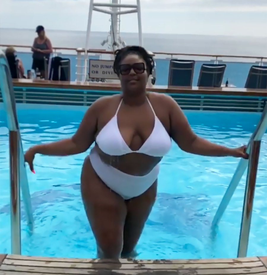 See Lizzo's Hottest Swim Moments