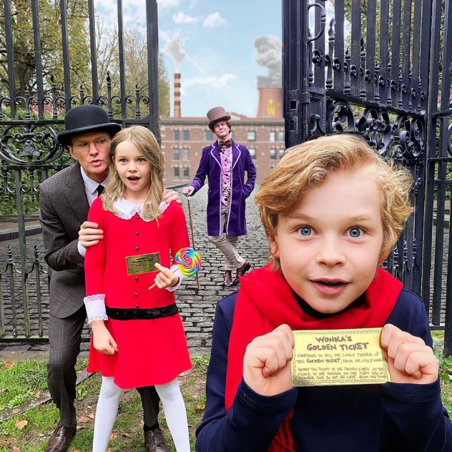 Neil Patrick Harris Family Halloween Costumes Willy Wonka