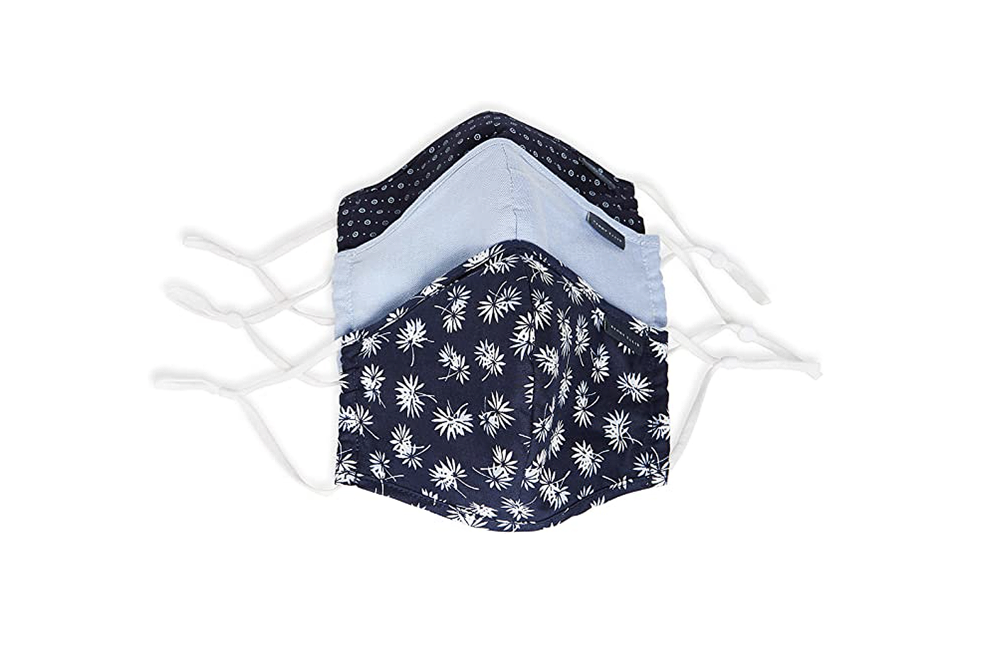 Perry Ellis Reusable Rounded Woven Fabric Face Masks