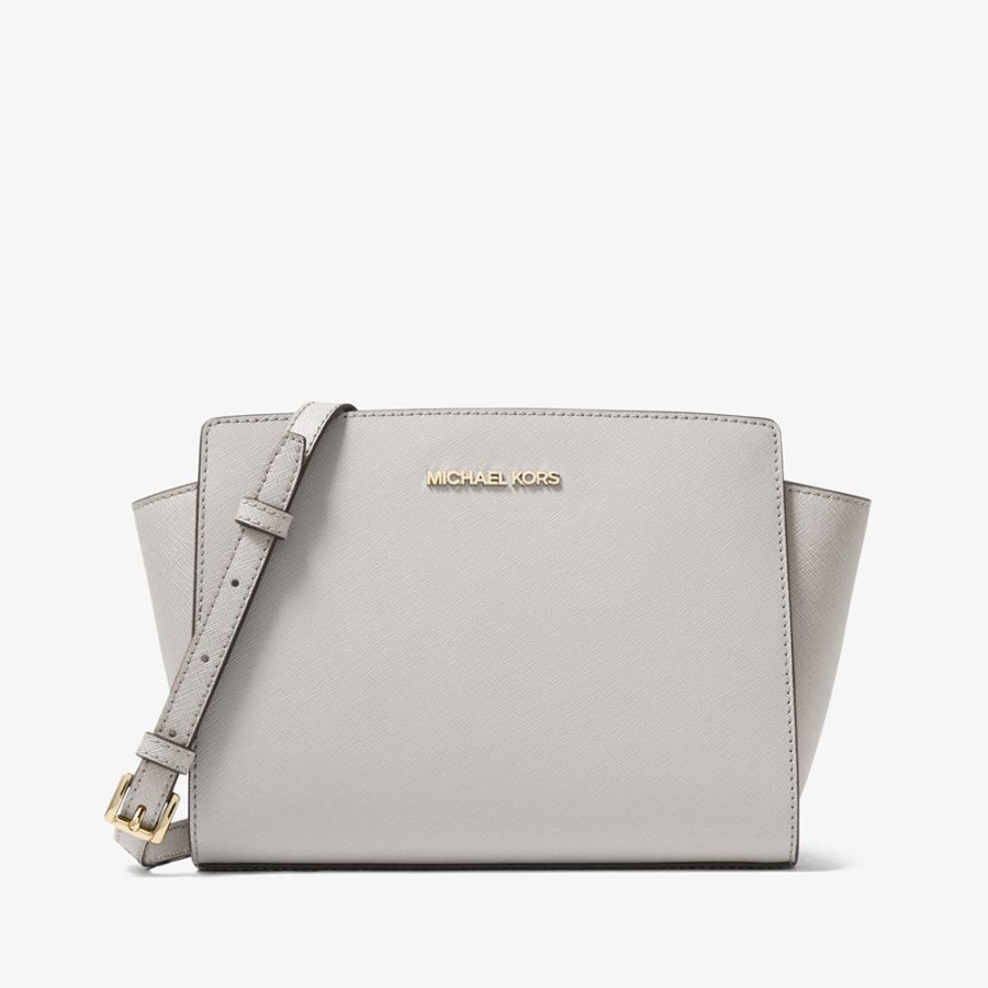 Selma Medium Saffiano Leather Crossbody Bag