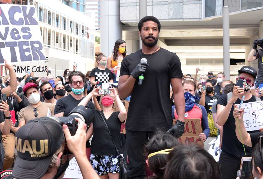 Michael B Jordan Black Lives Matter March Best Photos of 2020