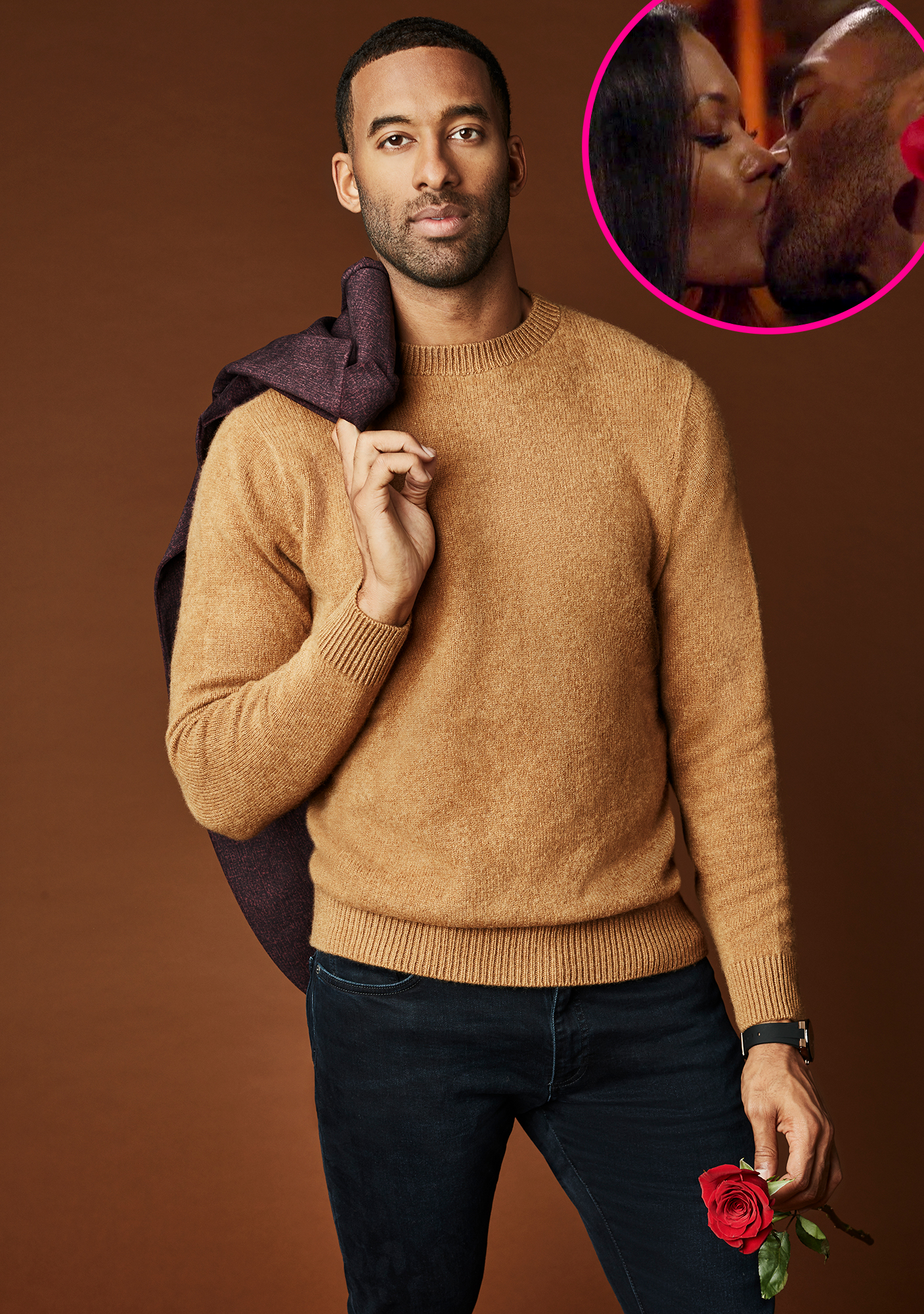 Bachelor’s Matt James Is Uncomfortable Watching His Eyes Open Kiss p