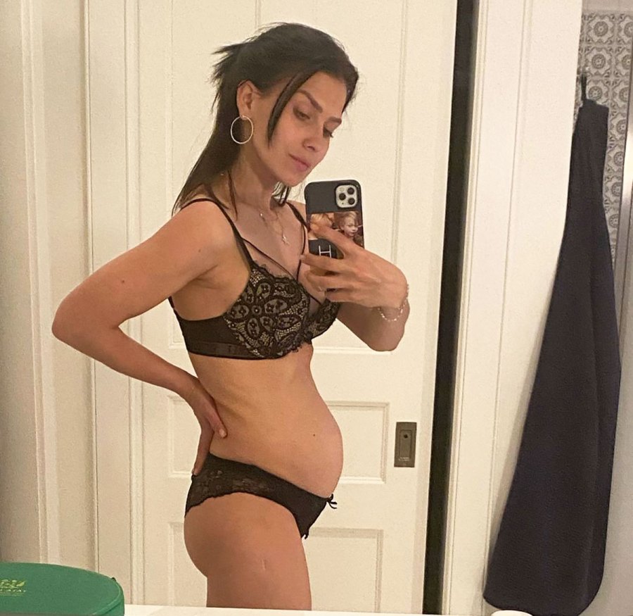 Celeb Moms Showing Bare Bumps in Lingerie: Pregnancy Pics