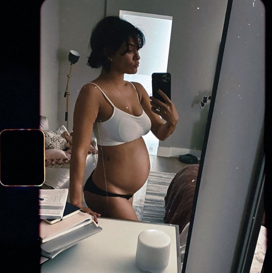 Celeb Moms Showing Bare Bumps in Lingerie: Pregnancy Pics