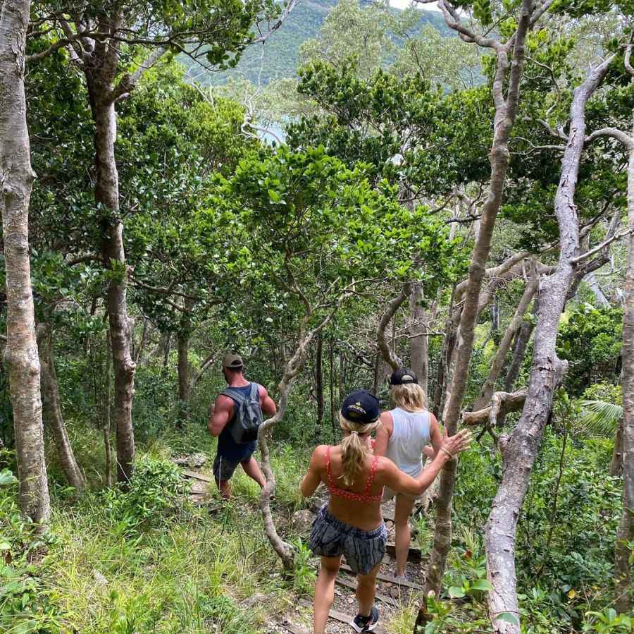 Chris Hemsworth Shows Off in Shirtless Snaps During Island Family Getaway Ahead of Thor Filming 8