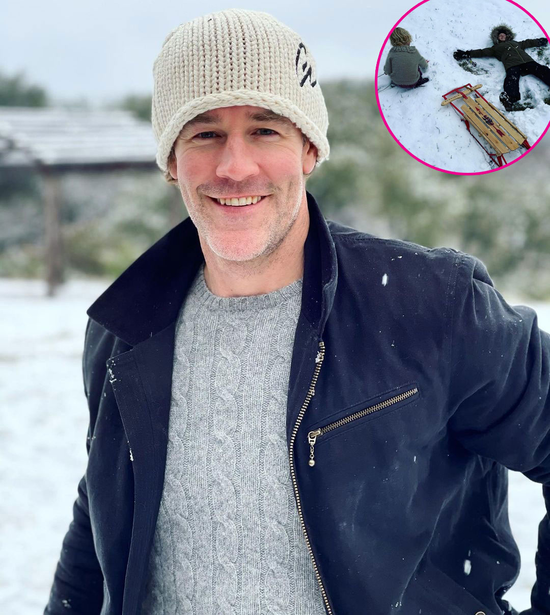 James Van Der Beek Magic Texas Snow Day