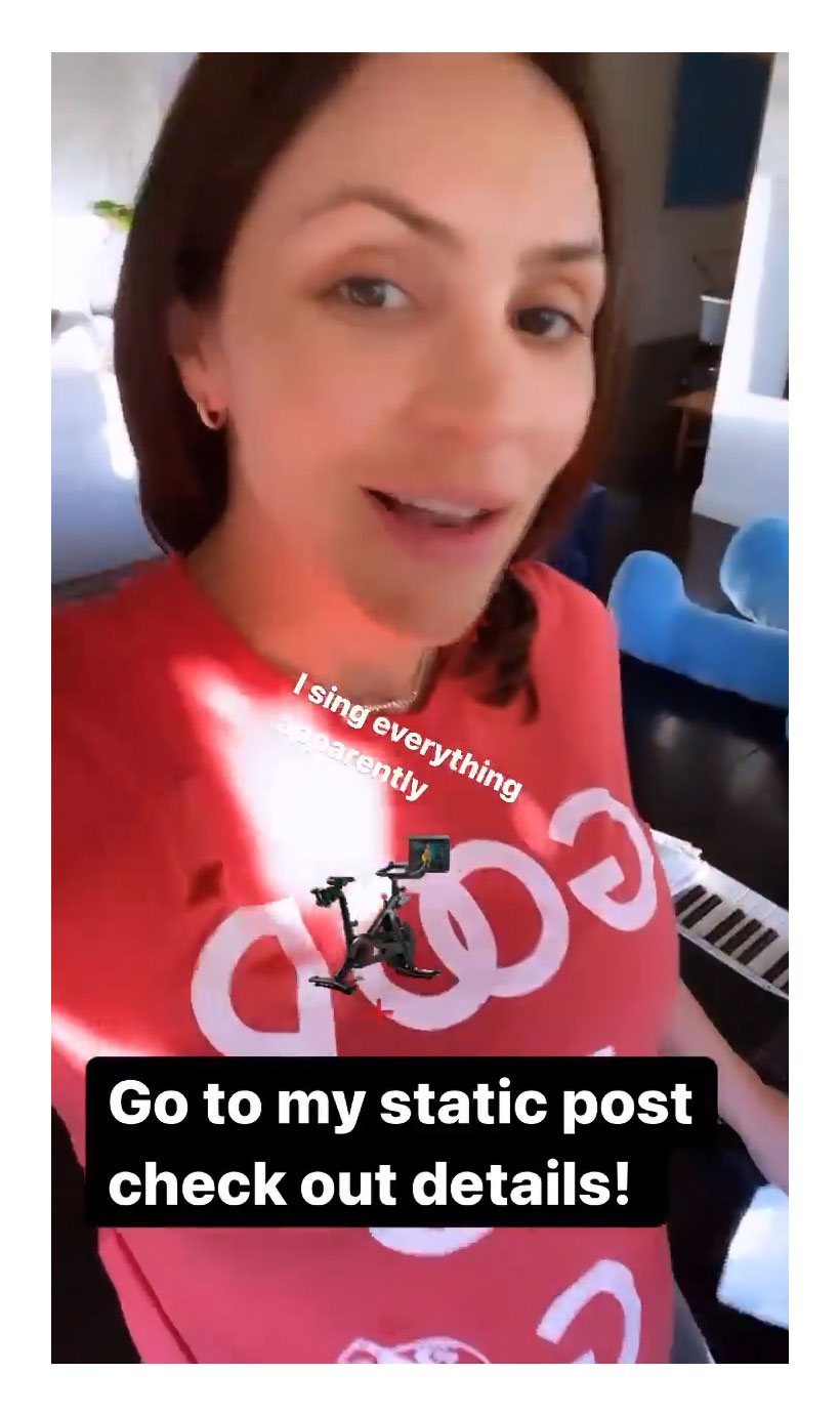 Katharine McPhee Pregnant Peloton