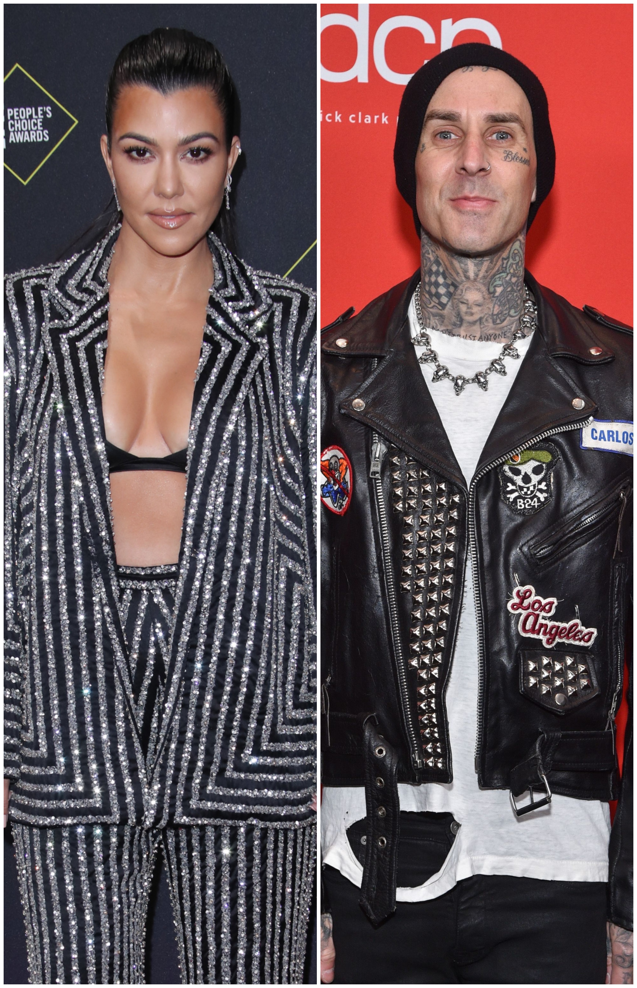 Kourtney Kardashian and Travis Barker Hang Out Together at Kris Jenner's Palm Springs Home