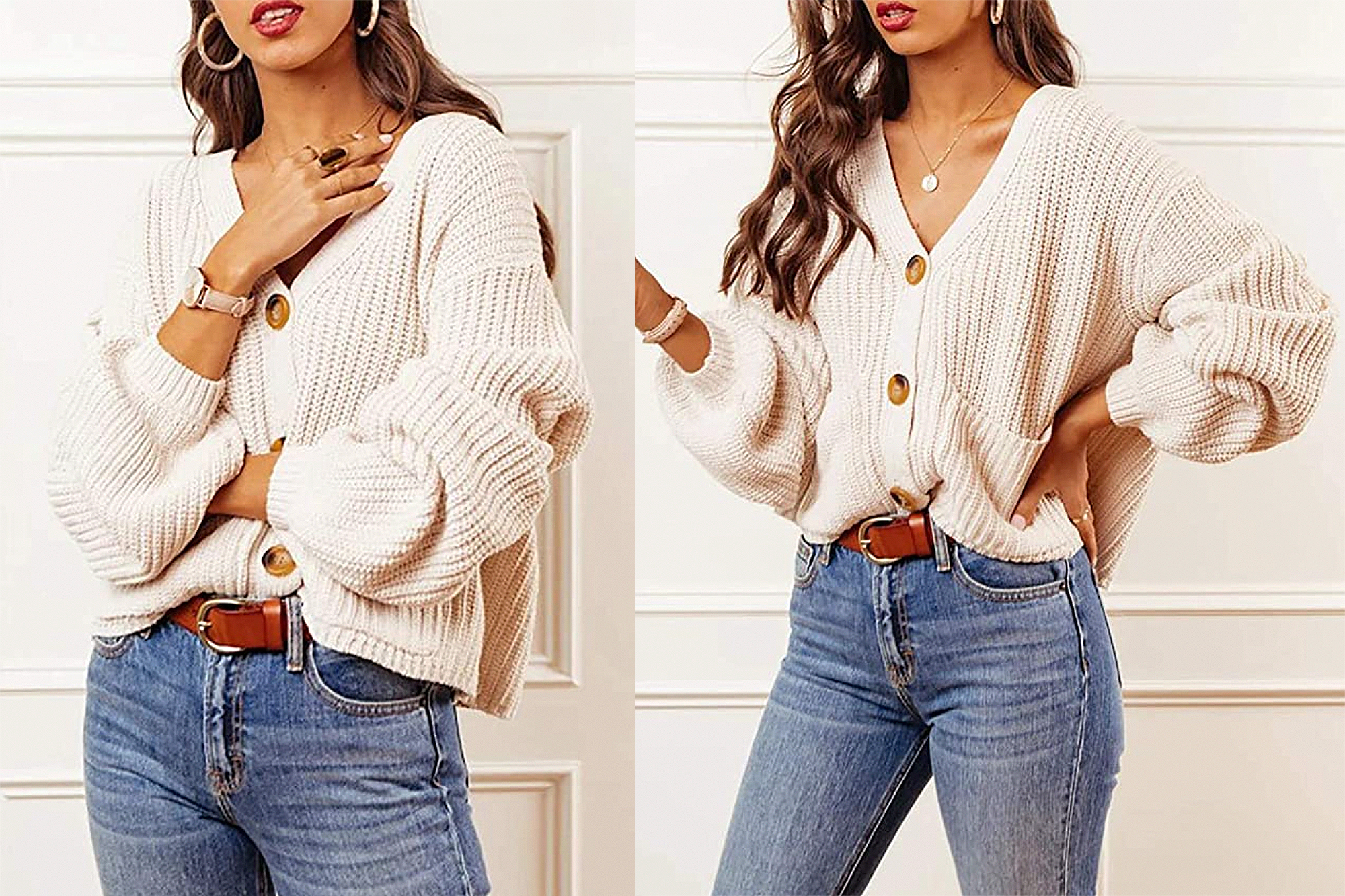 LAICIGO Women’s Button Down Cardigan Sweater