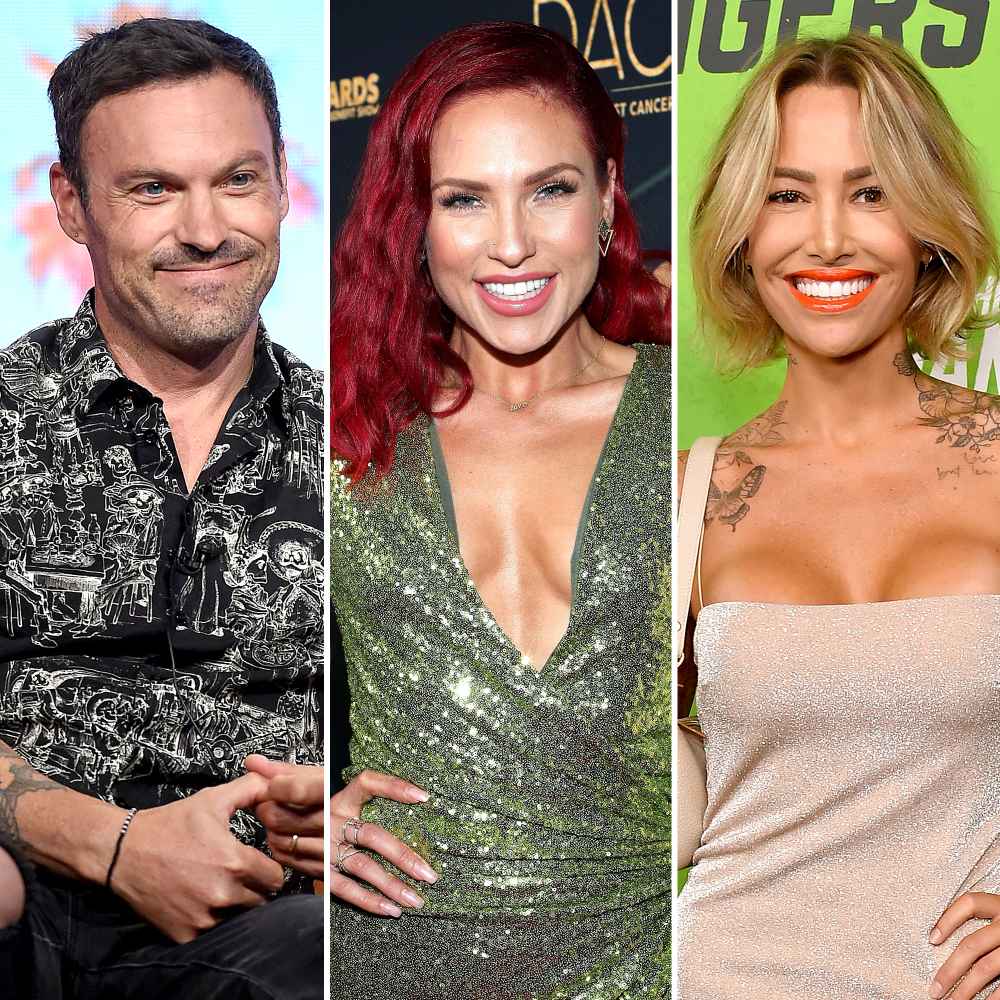 Brian Austin Green Brought Sharna Burgess Ex-Girlfriend Tina Louise Restaurant Opening