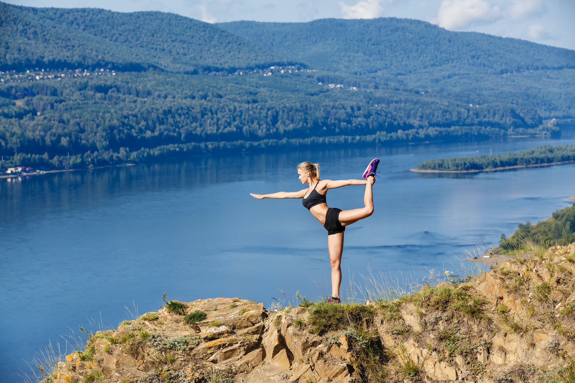 Best-Yoga-Shorts-Stock-Photo