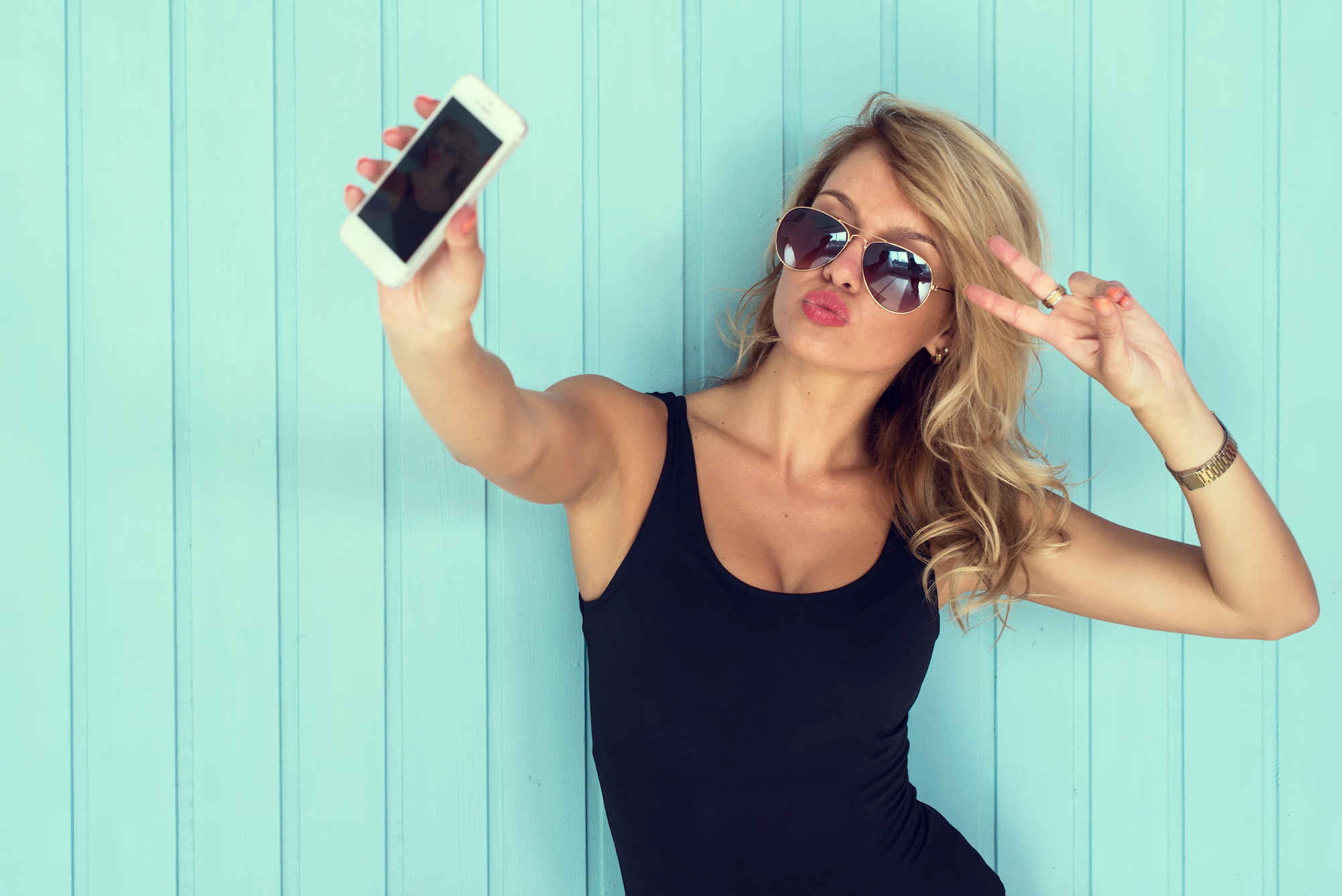 Woman-Wearing-Bodysuit-Stock-Photo
