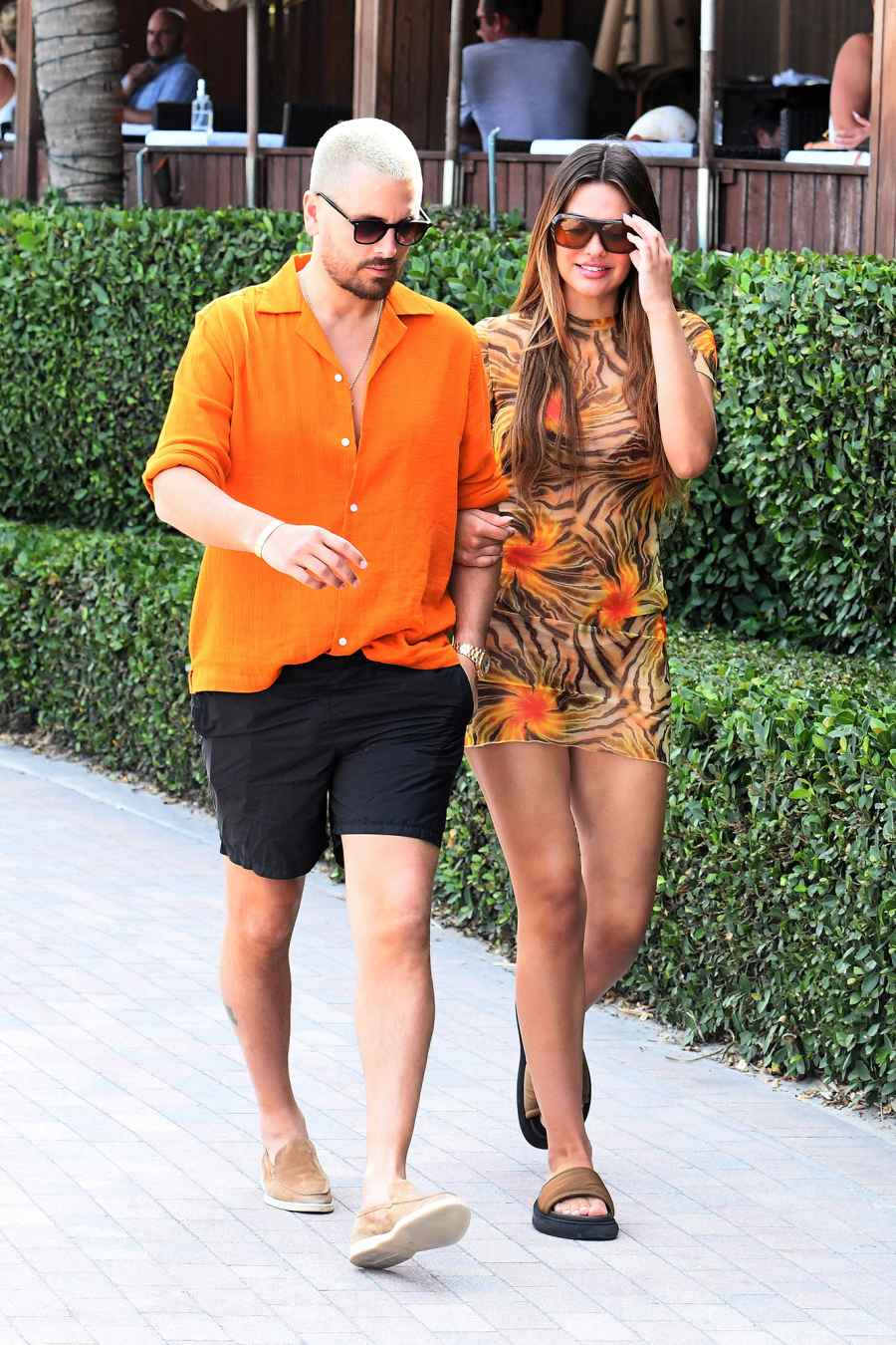 Matching in Miami! Scott Disick and Amelia Gray Hamlin Keep Close on Vacation