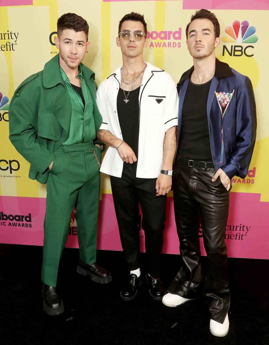 Nick Jonas Joe Jonas Kevin Jonas 2021 Billboard Music Awards Arrivals