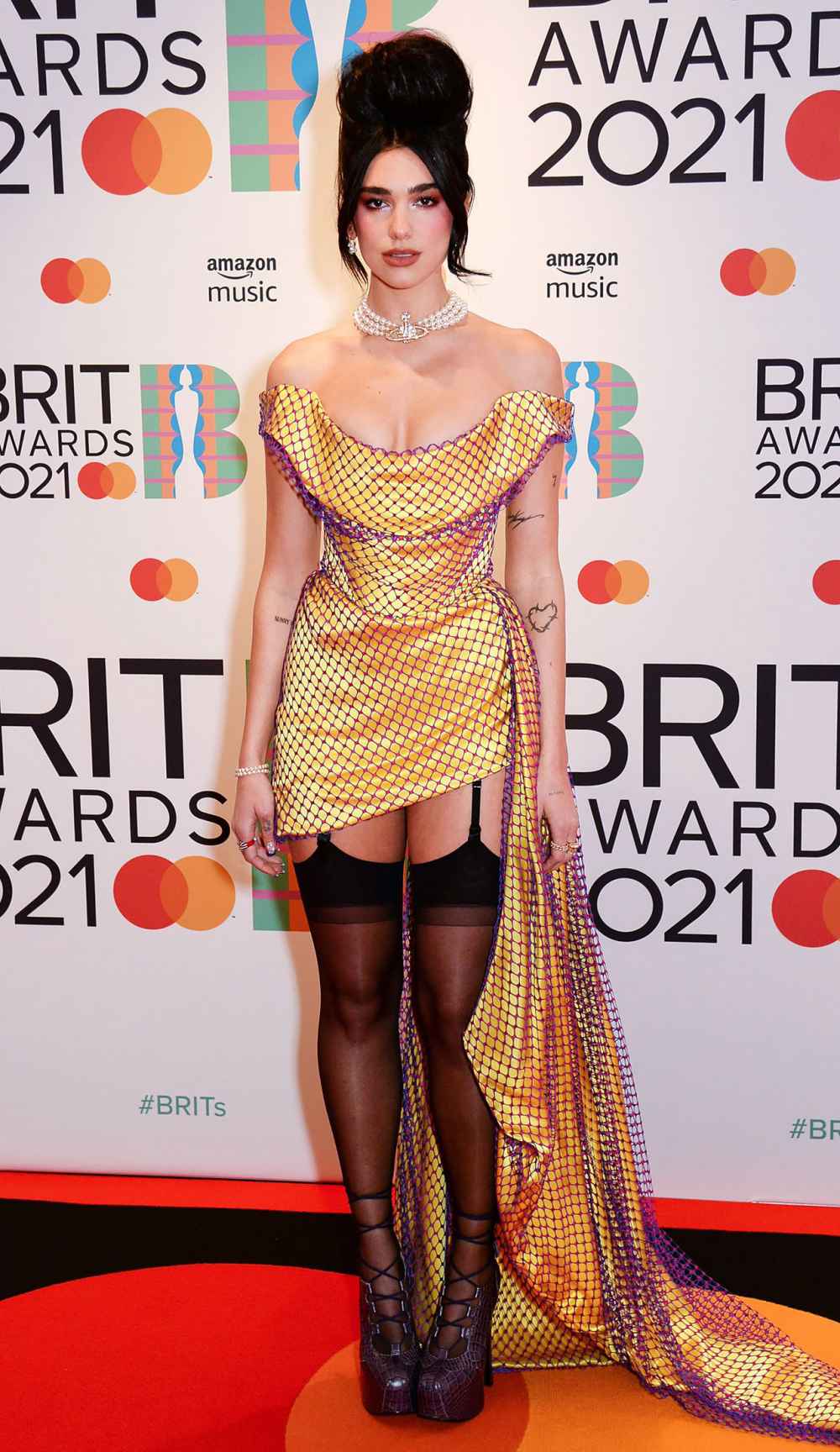 2021 BRIT Awards Red Carpet Arrivals - Dua Lipa