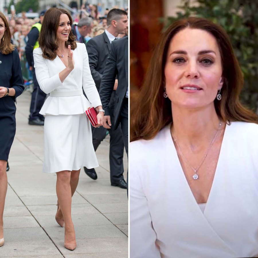 Outfit Repeat Duchess Kate Rewears Alexander McQueen Peplum Dress From 2017