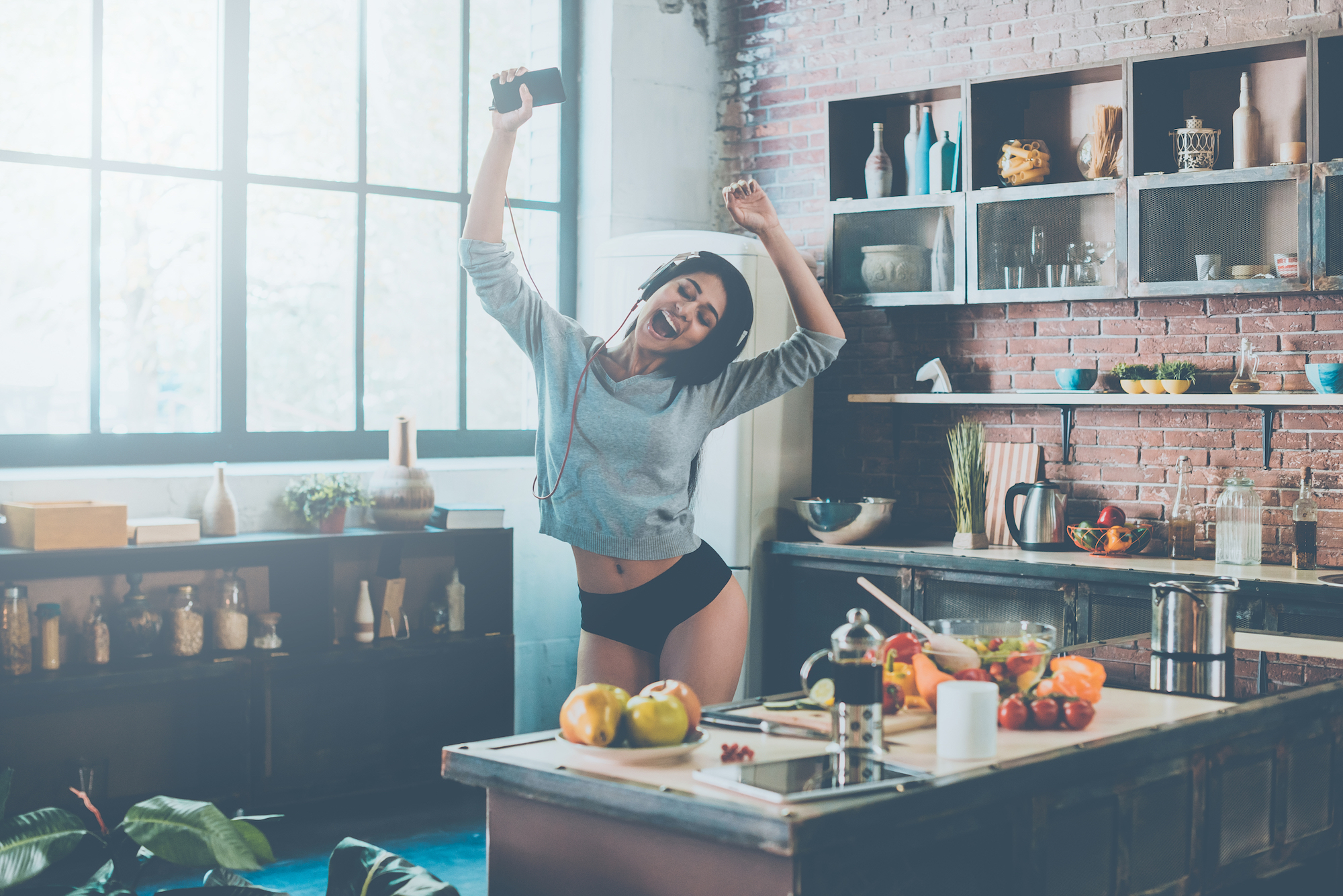 Woman-In-Underwear-Stock-Photo