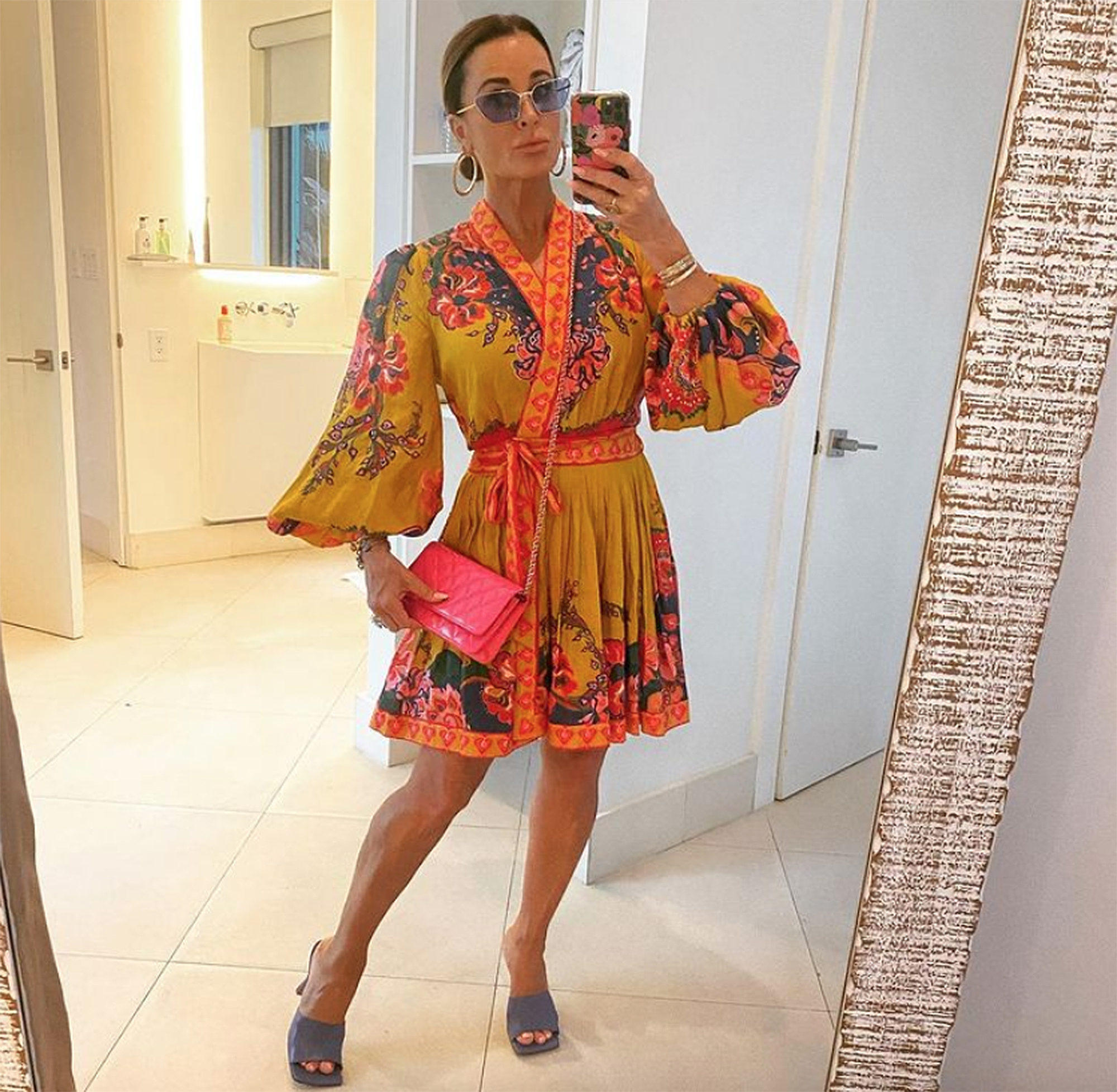 kyle-richards-wrap-dress