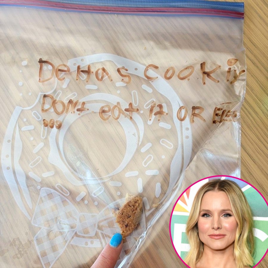 LOL Kristen Bell Shows 6-Year-Old Daughter Deltas Threatening Notes