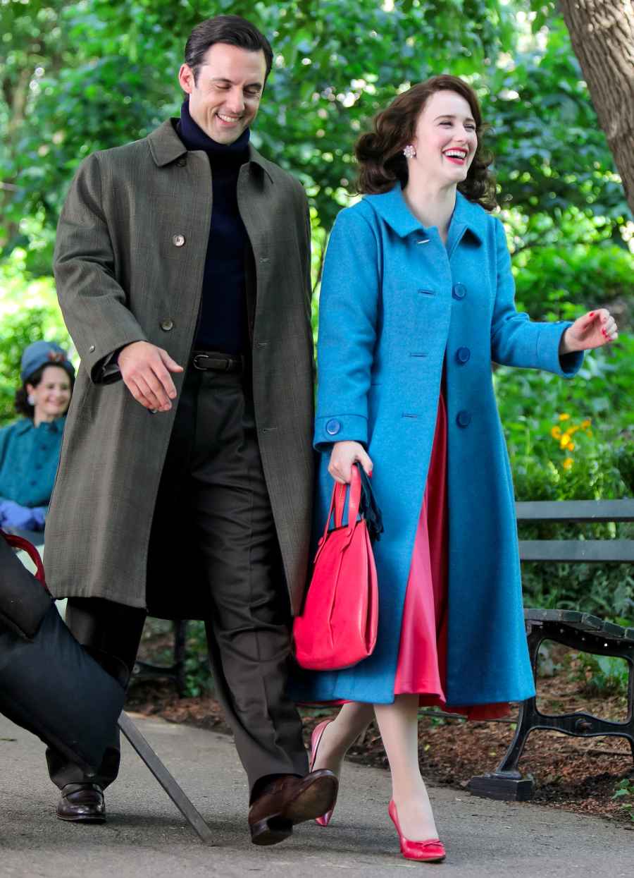 Milo Ventimiglia Joins Marvelous Mrs Maisel Photos With Rachel Brosnahan Couldnt Be Cuter