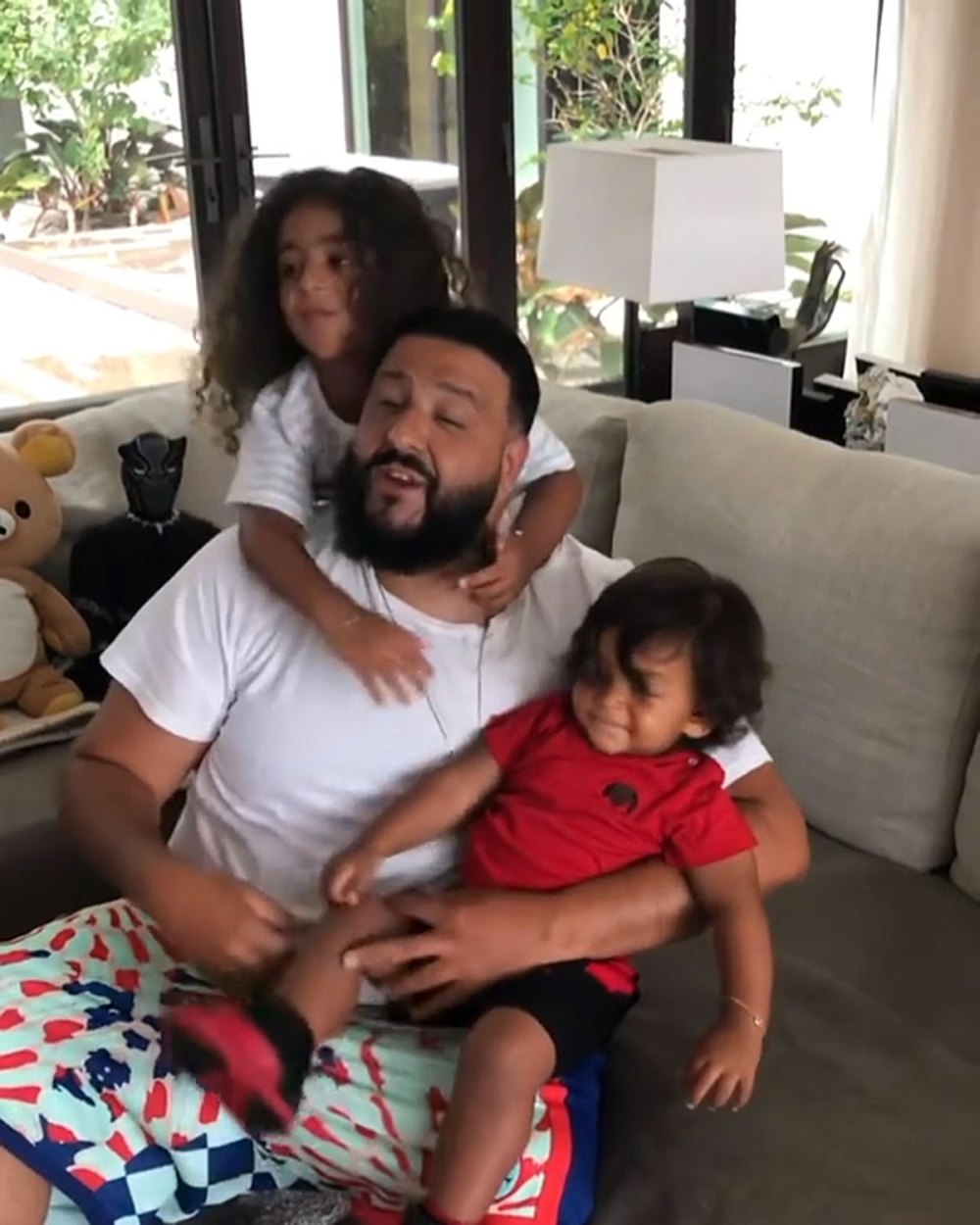 DJ Khaled With His Sons