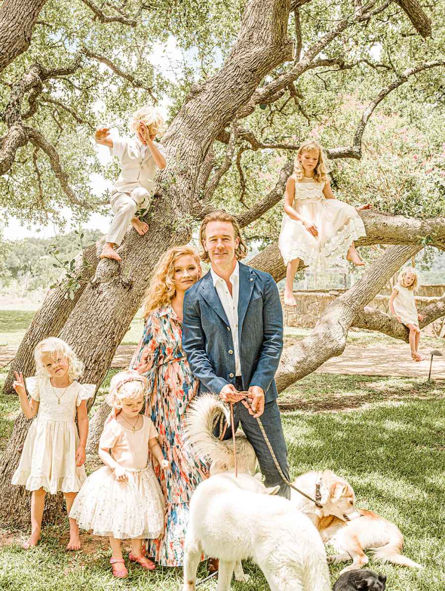 James Van Der Beek Wife Kimberly Take Family Photos Texas Home With 5 Kids