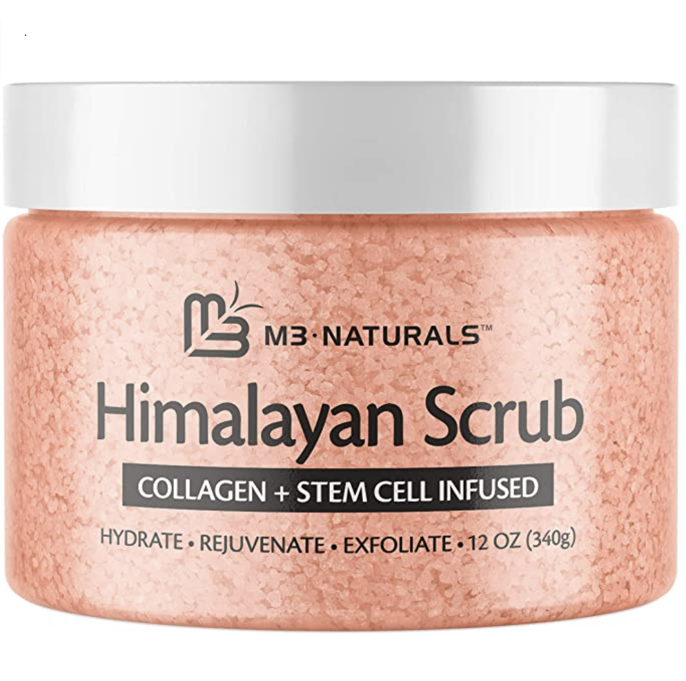 M3 Naturals Himalayan Salt Body Scrub Infused with Collagen and Stem Cell