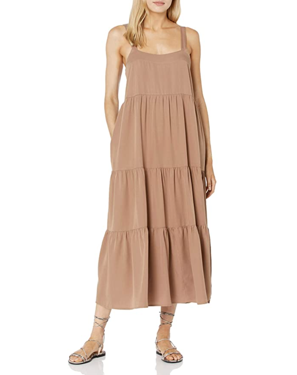 The Drop Women's Britt Tiered Maxi Tent Dress