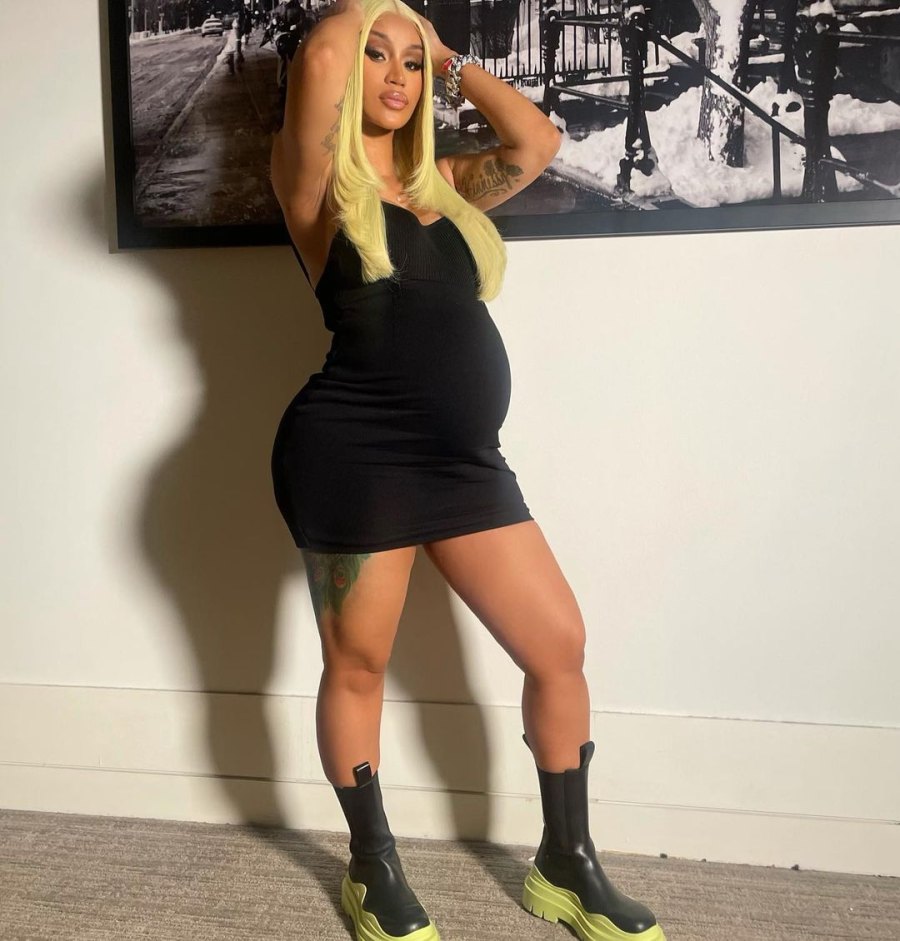 Baby Bump Progress! Cardi B Rocks Little Black Dress