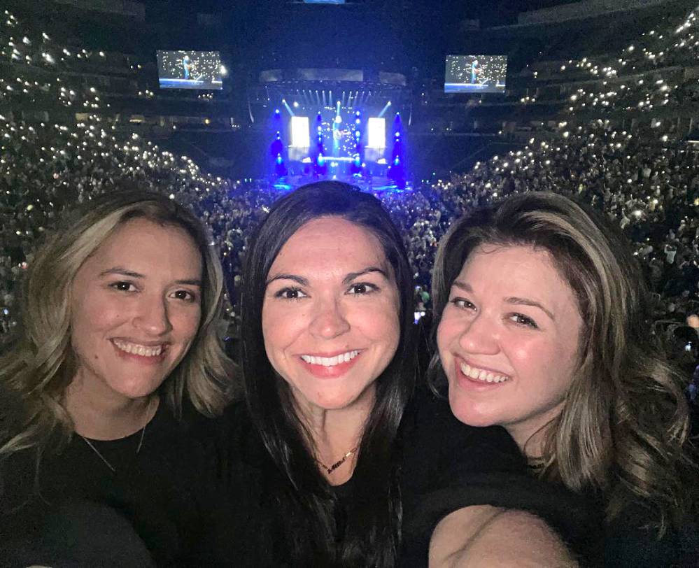 Kelly Clarkson Cheers On Blake Shelton At His Concert With Friends: 'Livin Our Best Lives!'