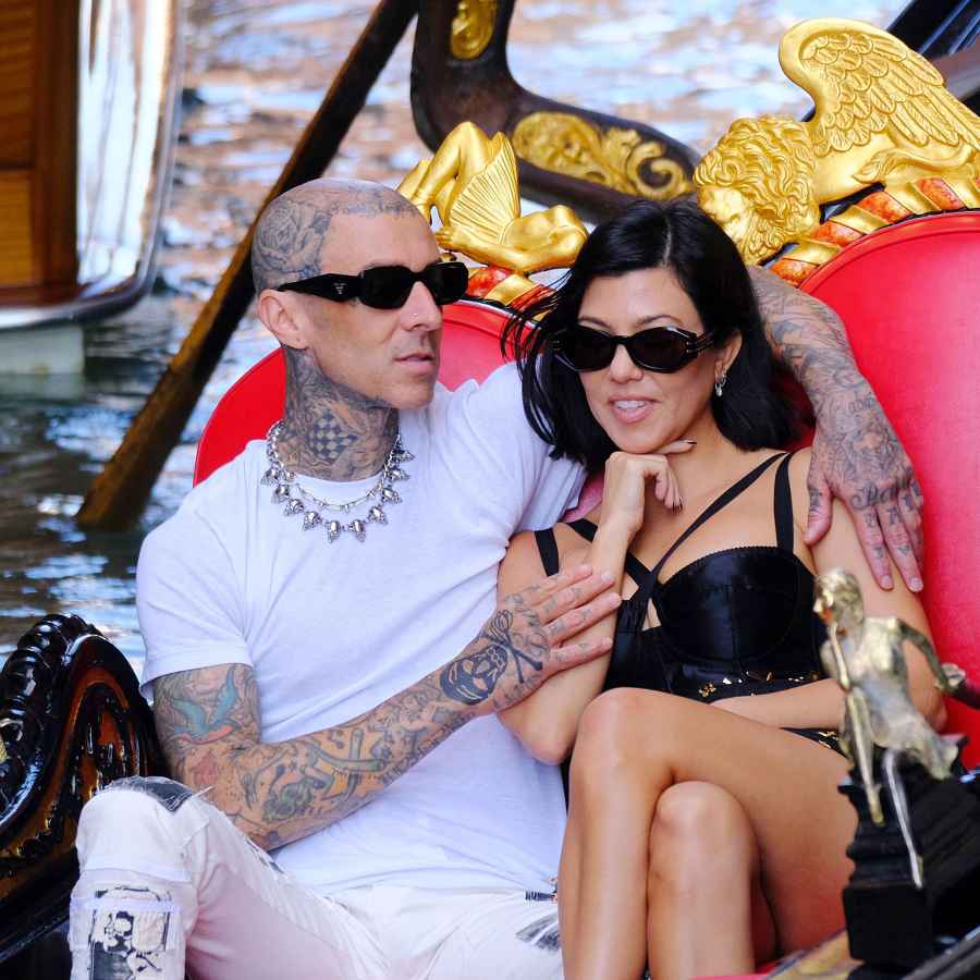 See Kourtney Kardashian Travis Barker Next Level Couple Style Italy