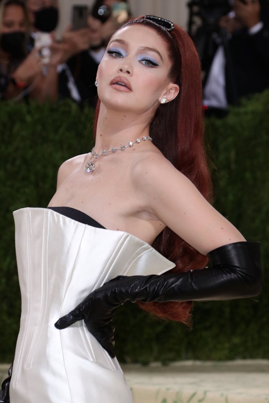 Gigi Hadid Debuts Glamorous Fiery Hair at 2021 Met Gala